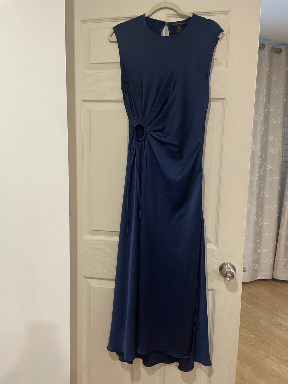 House of Harlow 1960 Navy Ring-Detail Maxi Dress